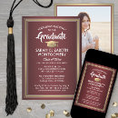 Recherche de red and gold invitations Classe de 2025