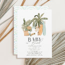 Recherche de palm trees baby shower invitations Moderne