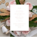 Recherche de blush pink mariage invitations Élégant