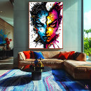 Recherche de abstrait visage art Expressif