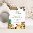 Recherche de luau baby shower invitations Feuille tropical