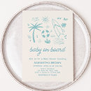 Recherche de surf baby shower invitations Palmier