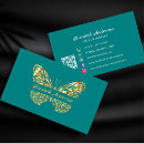 Recherche de papillon turquoise cartes visite Code qr