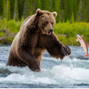 Recherche de saumon puzzles Grizzli