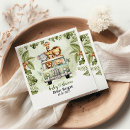 Recherche de jungle tropicale serviettes Baby shower garçon