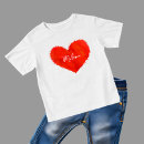 Recherche de coeur rouge bébé tshirts Romantique