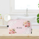 Recherche de dentelle cosmétiques pochettes Rose