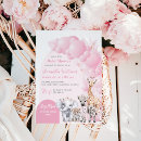 Recherche de safari baby shower fille invitations Moderne