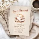 Recherche de amour café invitations Rustique
