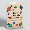 Recherche de une tricoteuse anniversaire cartes Crochet