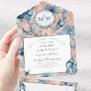 Recherche de coquillage mariage invitations Bleu poussiéreux