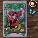 Recherche de fée gothique puzzles Violet