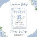 Recherche de blue elephant baby shower invitations Vintage