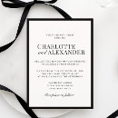 Recherche de vieux mariage invitations Classique