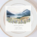 Recherche de montagne serviettes Aquarelle