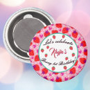 Recherche de de fraise refrigérateur magnets Jeune fille