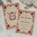 Recherche de medieval mariage invitations Âge moyen
