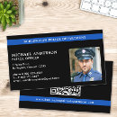 Recherche de officier de police cartes visite Policier
