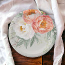 Recherche de fleurs blanches assiettes en papier Botanique