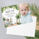 Recherche de jungle wild one anniversaire invitations Un an