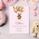 Recherche de rose et brun invitations Fête d'anniversaire