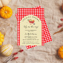 Recherche de red plaid baby shower invitations Moderne
