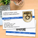 Recherche de profession policier cartes visite Application de la loi