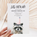 Recherche de woodland party invitations Raton laveur