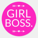 Recherche de boss autocollants Chef de fille