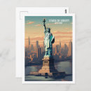 Recherche de statue liberté new york cartes postales Illustration
