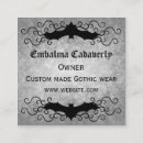 Recherche de style gothique cartes visite Élégant