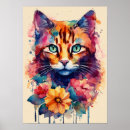 Recherche de silhouette de chat posters Noir et blanc