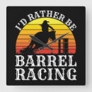 Recherche de cheval de course horloges Rétro