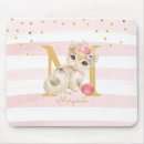 Recherche de rose et blanc tapis souris Pour enfants