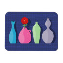 Recherche de vase bleu magnets Fleur