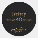 Recherche de date de naissance autocollants Élégant