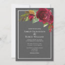 Recherche de rouge et gris invitations Typographie