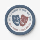 Recherche de théâtre assiettes en papier Comédie