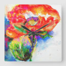 Recherche de poppy horloges Rouge