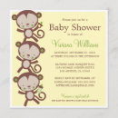 Recherche de singe baby shower invitations Garçons