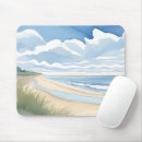 Recherche de bord la mer tapis souris Aquarelle