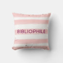 Recherche de bibliothécaire coussins Bibliophile