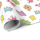 Recherche de monstres mignons papier cadeau Garçon
