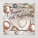 Recherche de 18ème pour elle anniversaire invitations Argent
