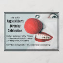 Recherche de visage de clown cartes postales Drôle