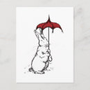 Recherche de parapluie rouge cartes postales Blanc