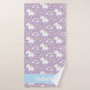 Recherche de licorne arc en ciel bain serviettes Jeune fille