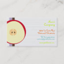 Recherche de pommes rouges cartes visite Bio