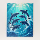 Recherche de dauphin puzzles Vie marine