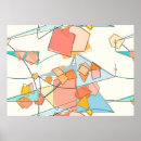 Recherche de poissons abstraits posters Rose